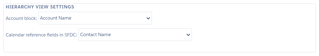 Settings Hierarchy View Settings
