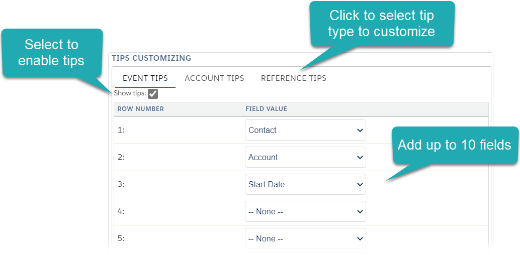 Settings Tips Customizing