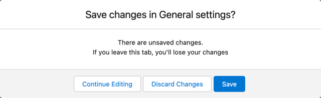 cpg settings save changes