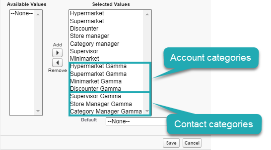 specify category for MDT record type
