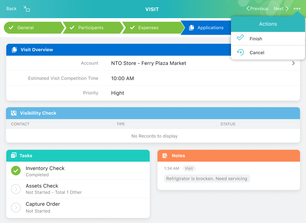 CT Layouts Path Mode in CT Mobile app