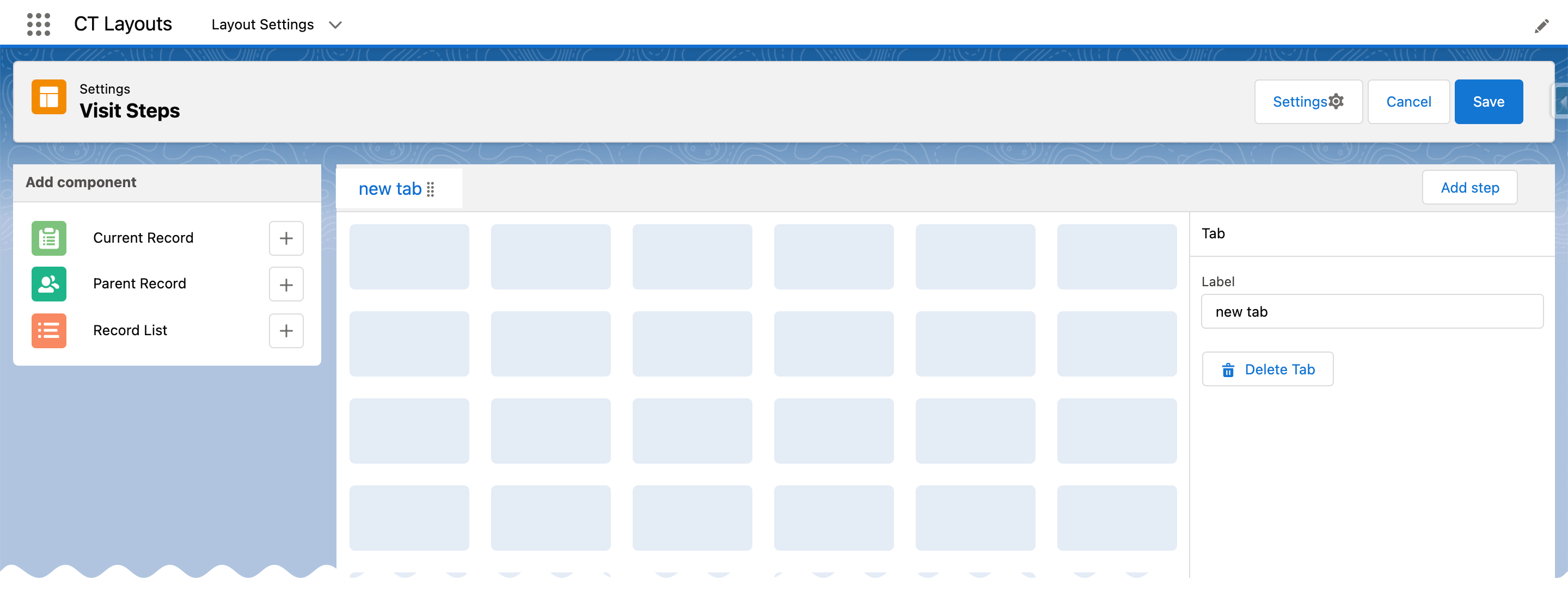 Editor Overview Tab Mode