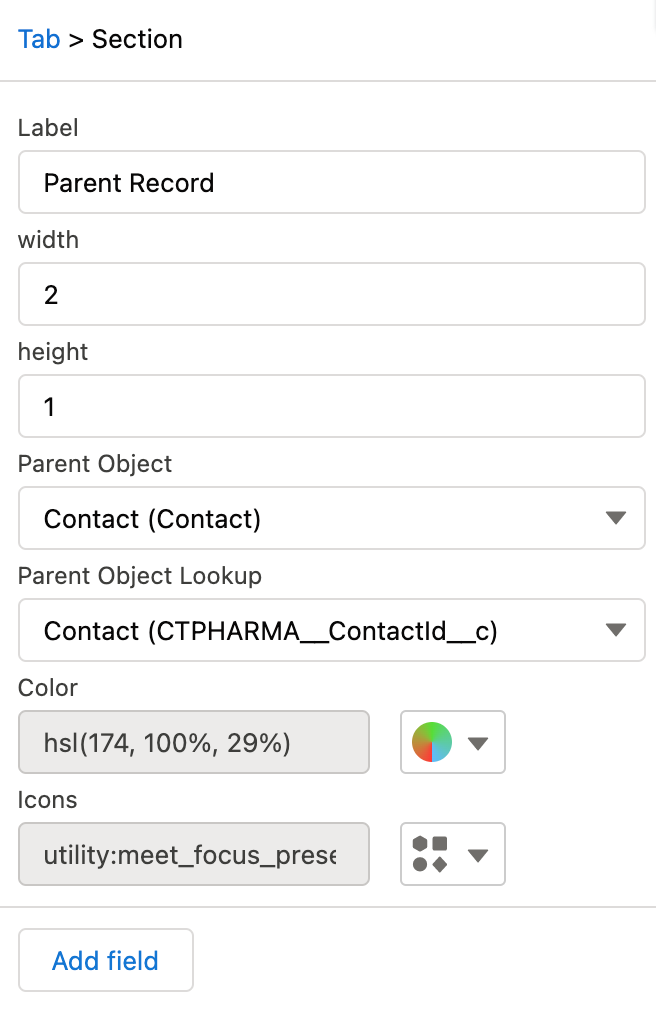 Parent Record Settings