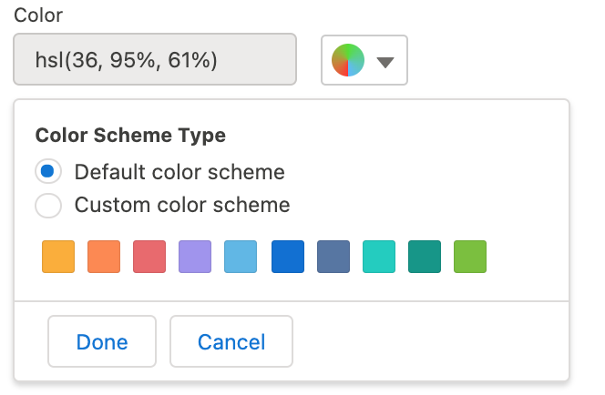 Section Default Color Scheme