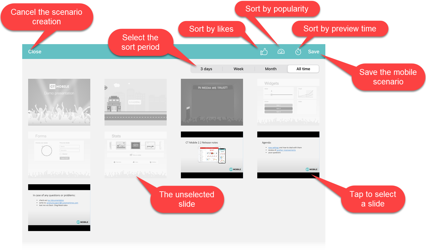 The Mobile Scenario Editor iOS