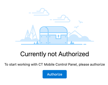 ctm control panel new authorize