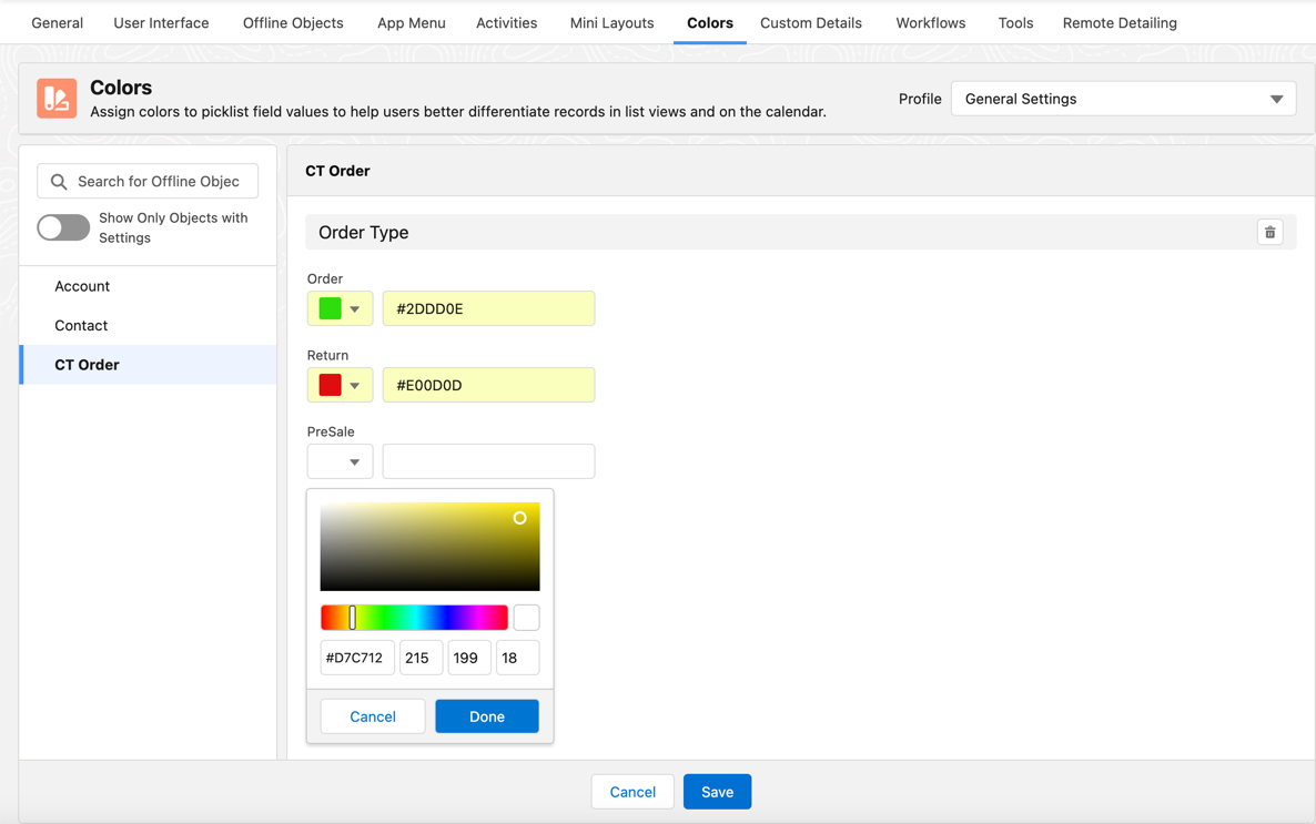 ctm control panel new custom colors example