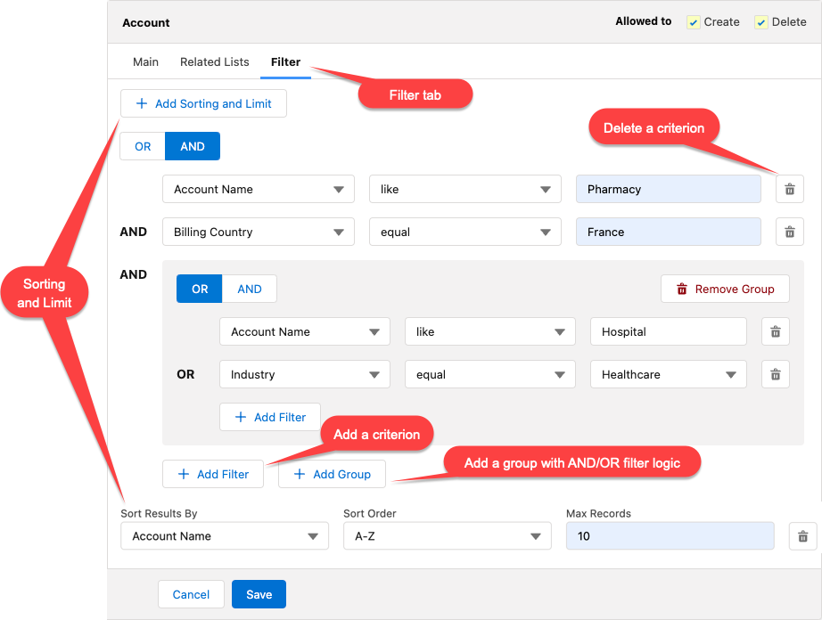 ctm control panel new managing offline objects SOQL filters details