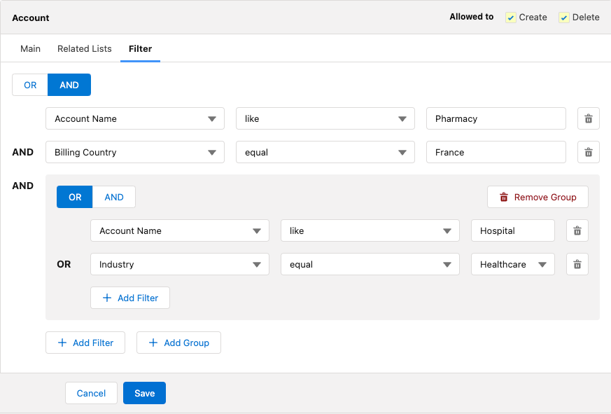 ctm control panel offline objects new filter