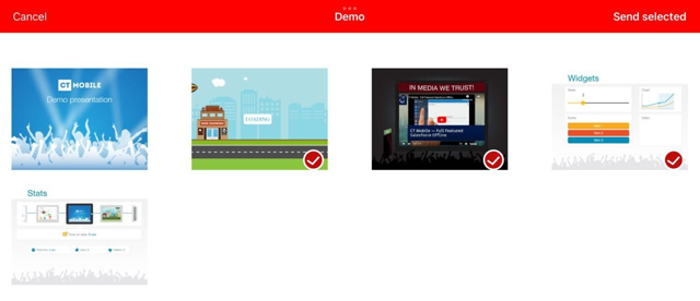 ctmobile ios select presentation