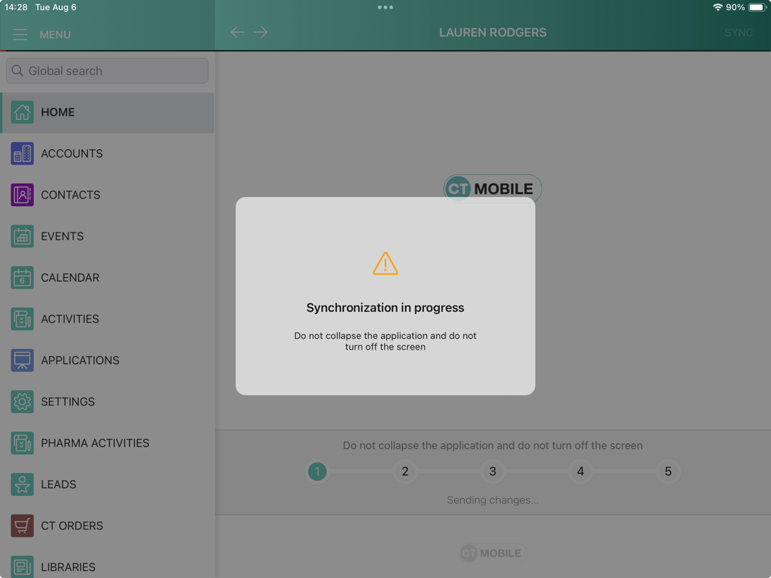 full sync in progress