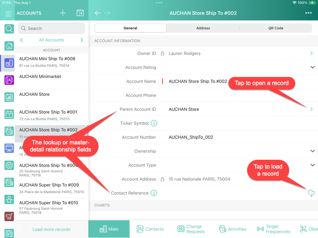 online one record fetching