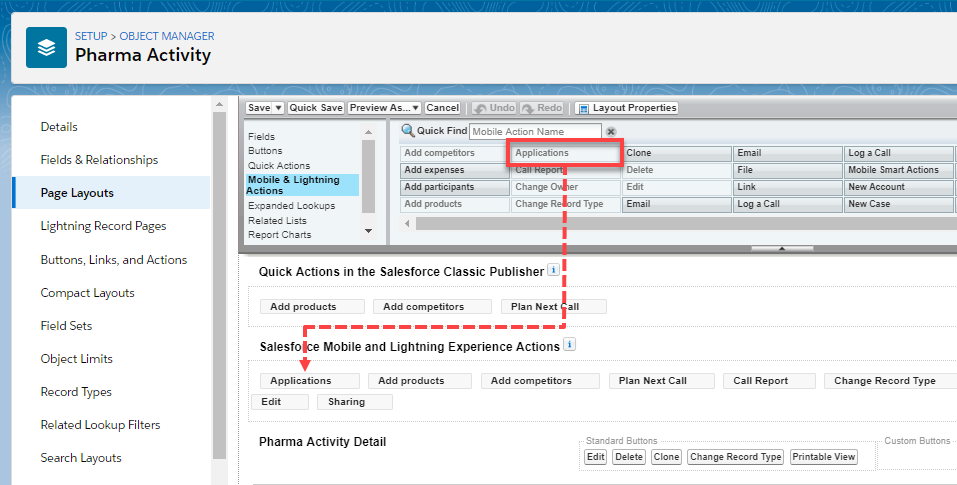 presentation set button