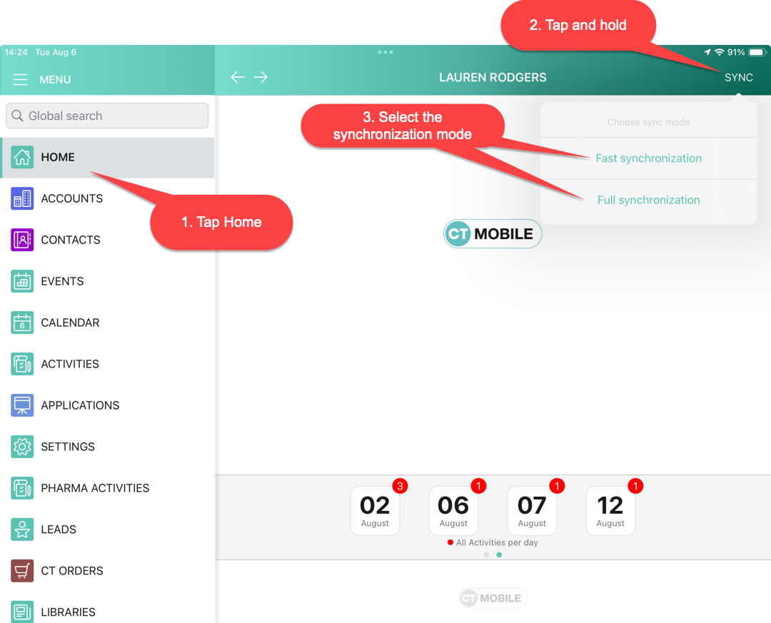sync launch select mode