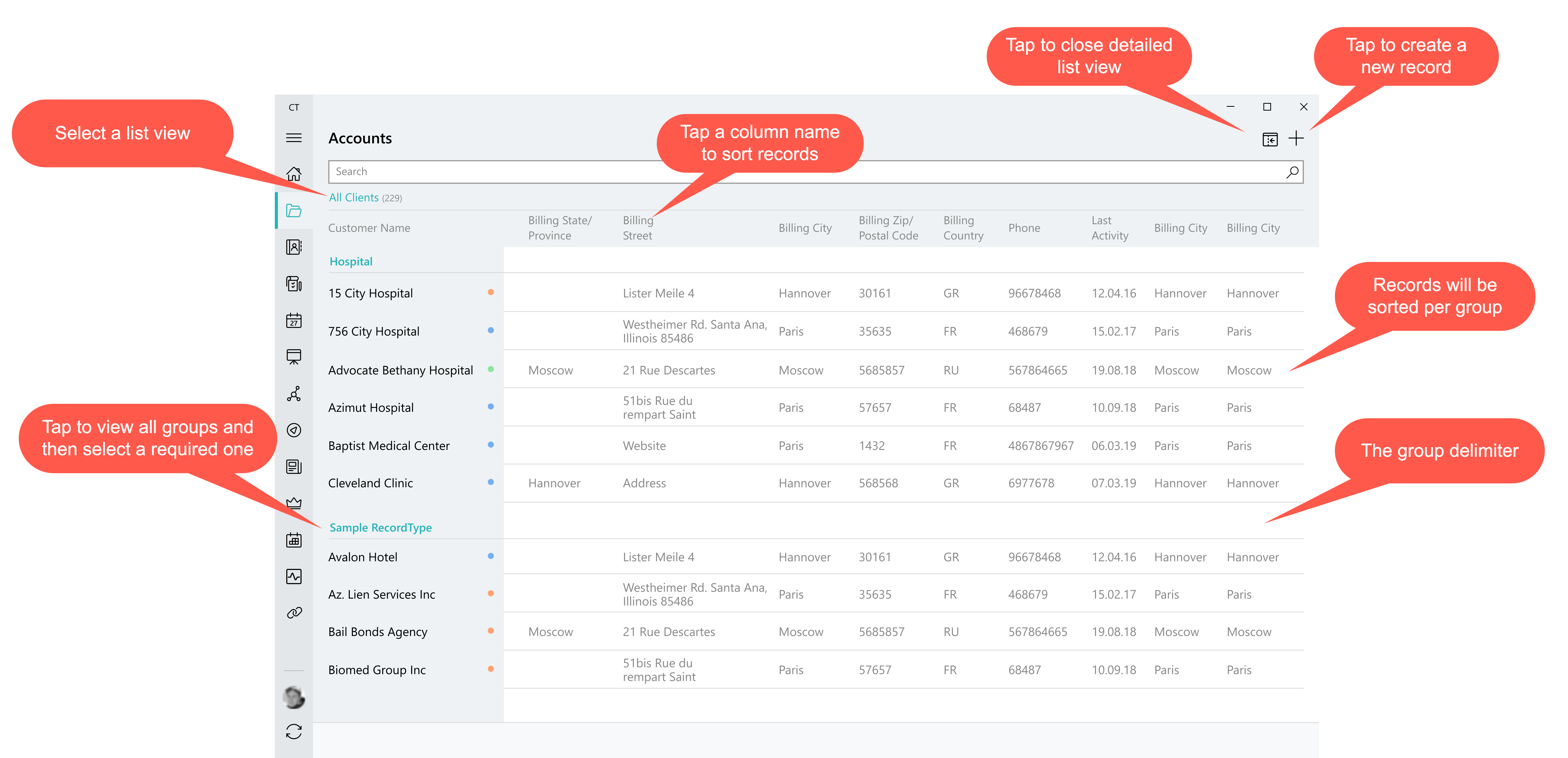 Detailed List View win en