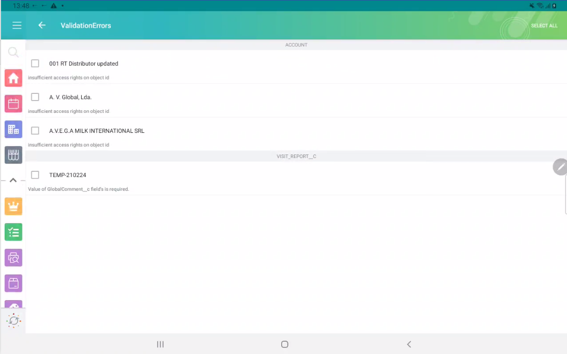 Validation Errors Android 2.0