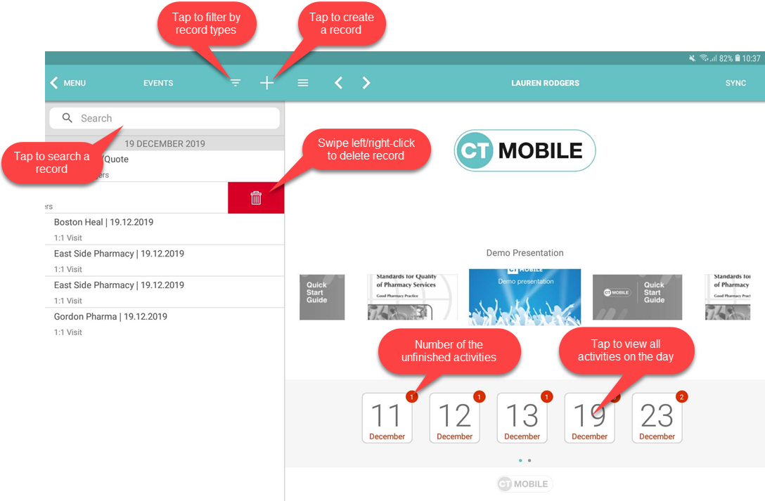 app menu android home calendar
