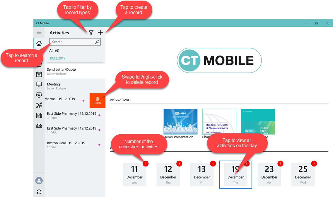 app menu win home calendar
