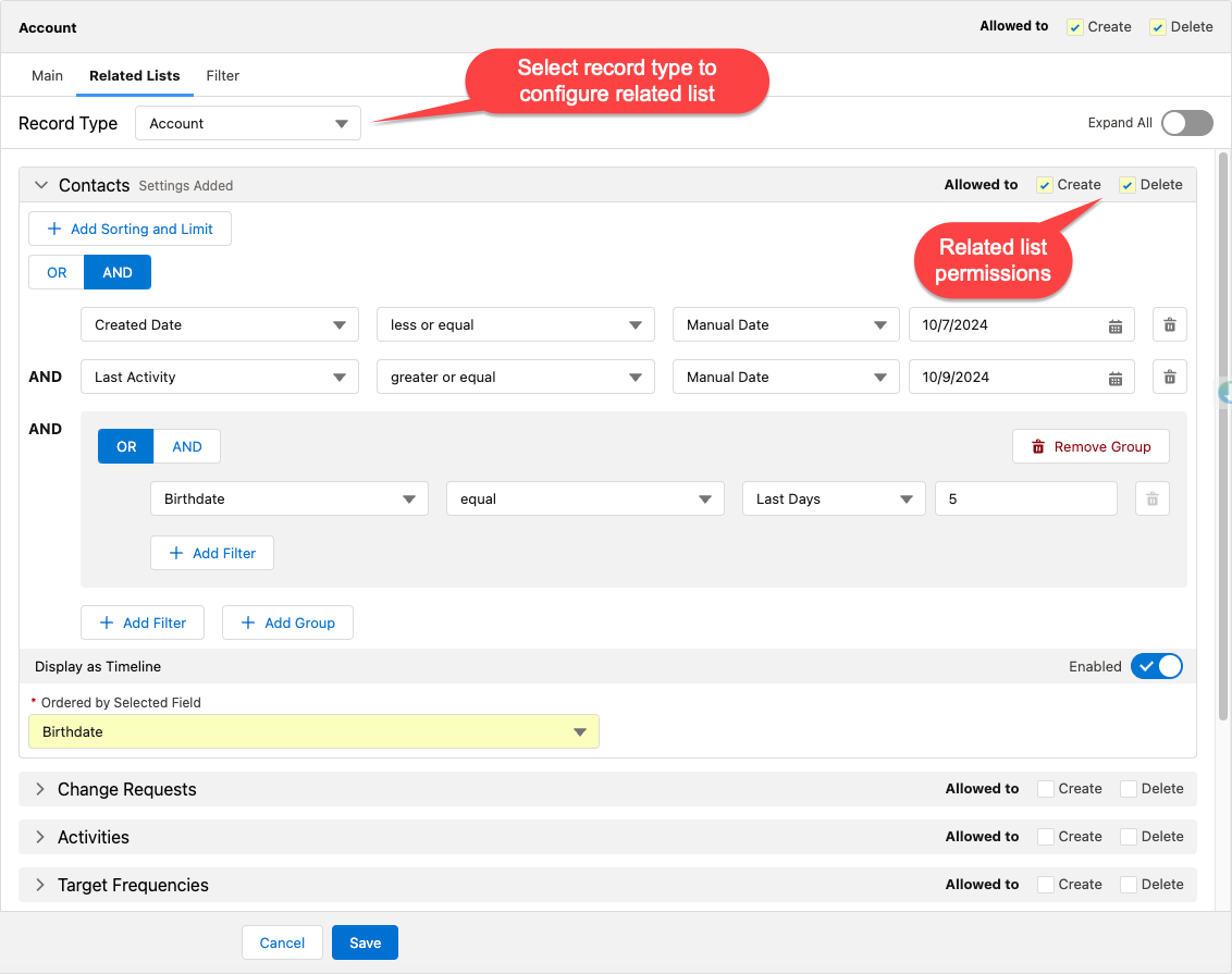 ctm control panel new managing offline objects related lists