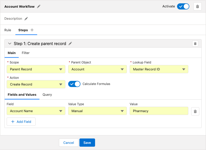 ctm control panel new workflows step