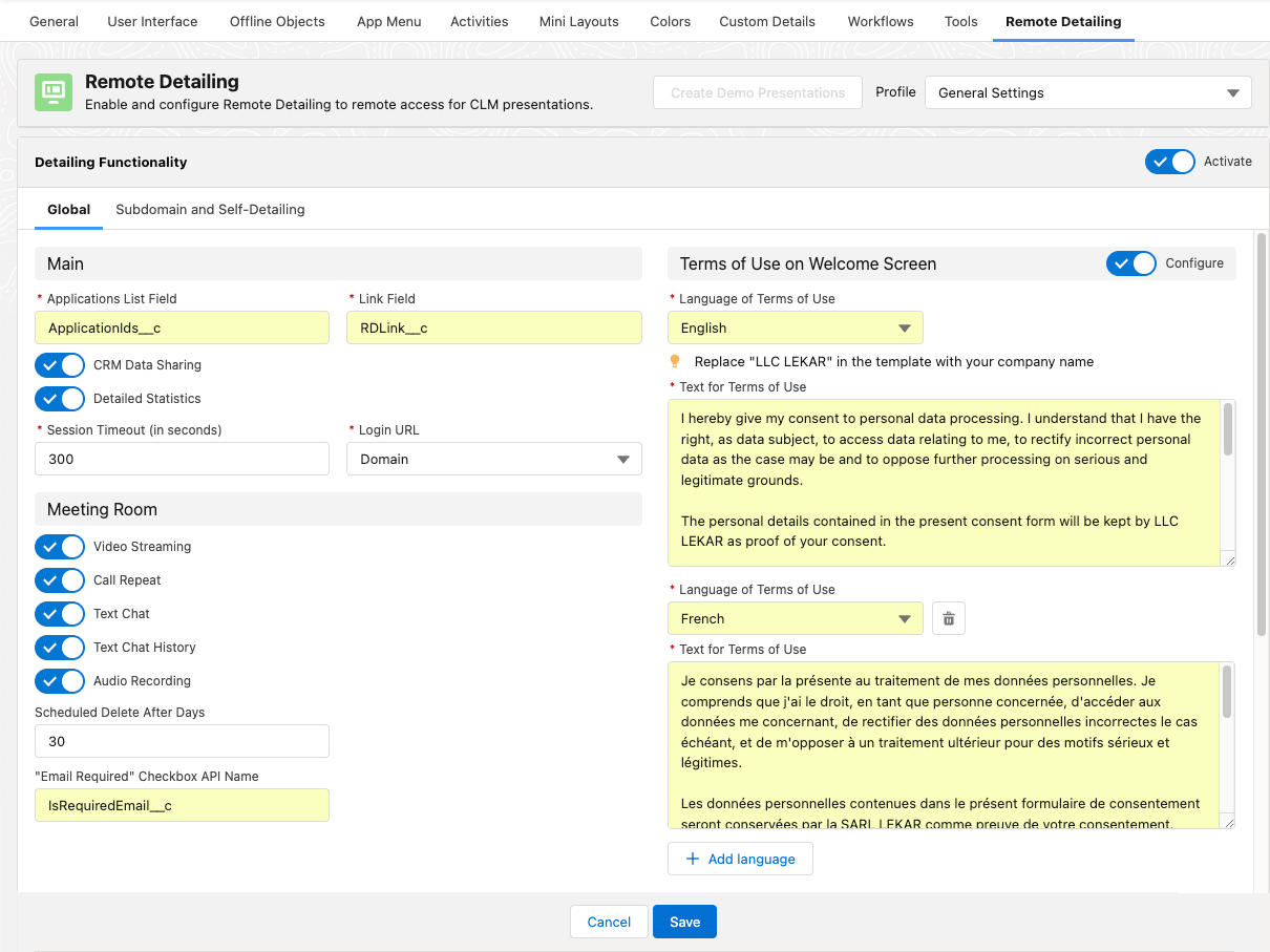 ctm control panel remote detailing global