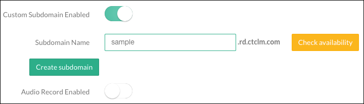 ctpresenter custom domain check availability
