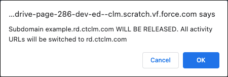 ctpresenter custom domain deletion