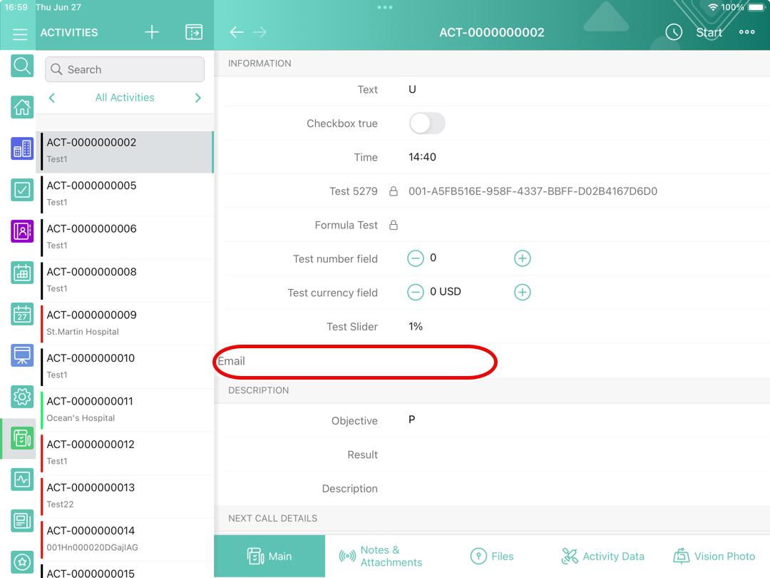 custom field nolabel