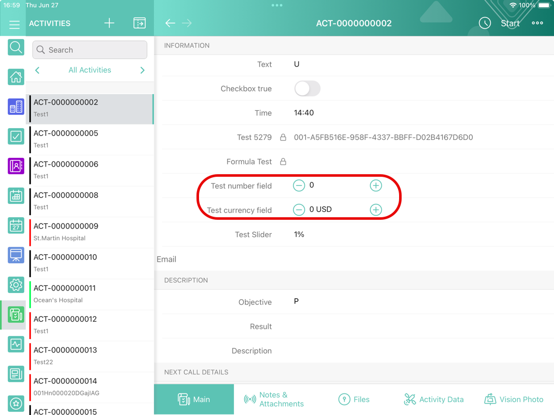 custom plus minus field