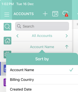 ios 3.0 list view sort