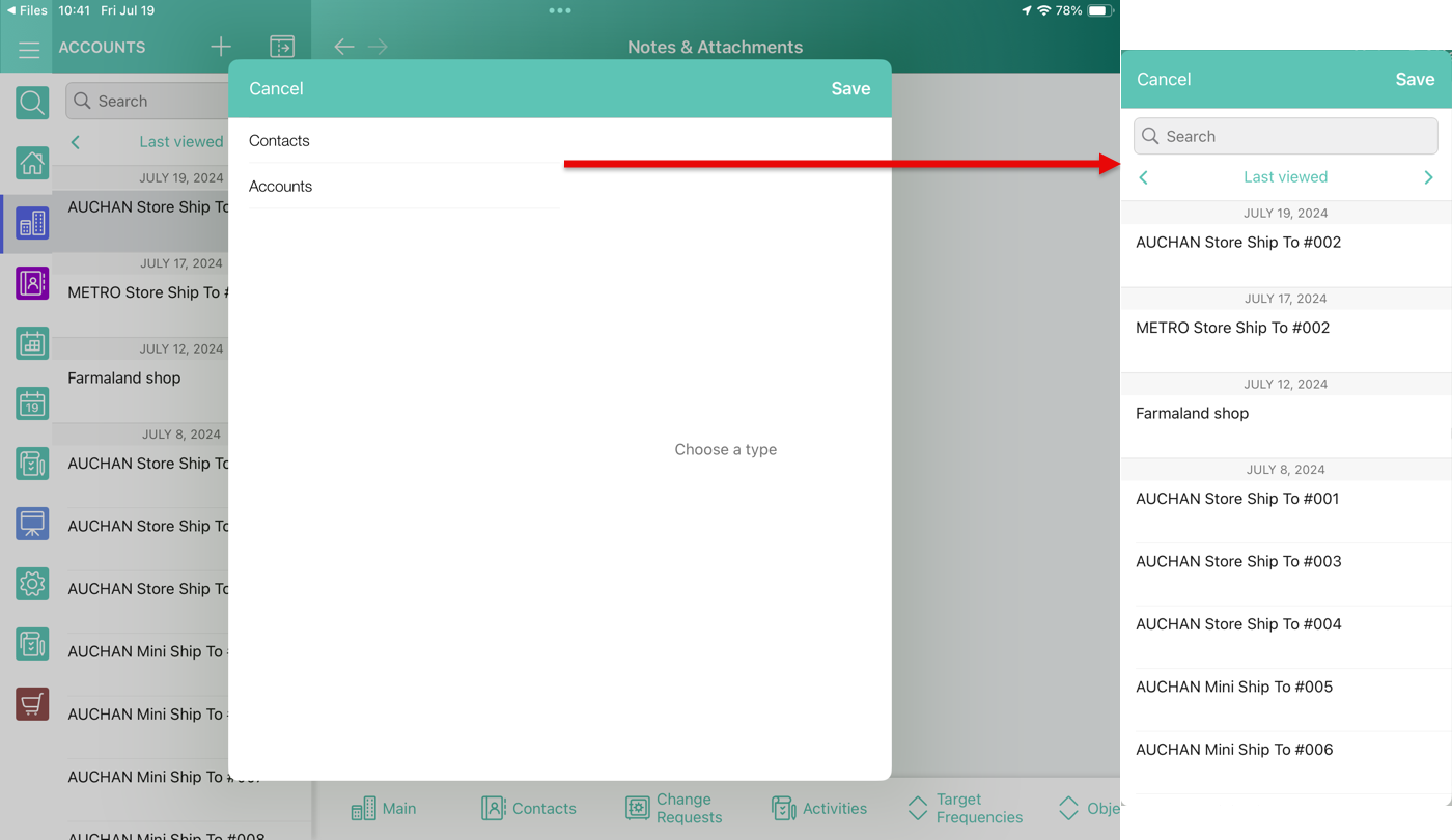 sharing file to ct mobile
