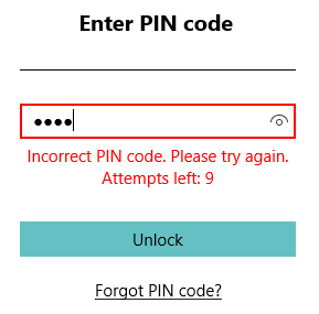 valid pin win 2 en