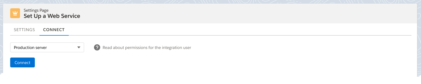6.1 Connect to Web Service