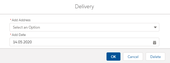 Add Delivery