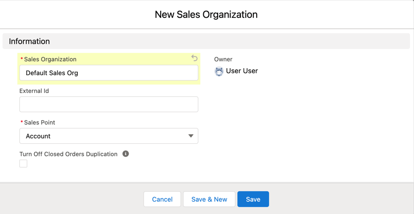 Creating a Sales Organization Summer 21