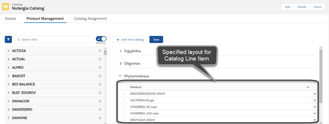Layout Catalog Products