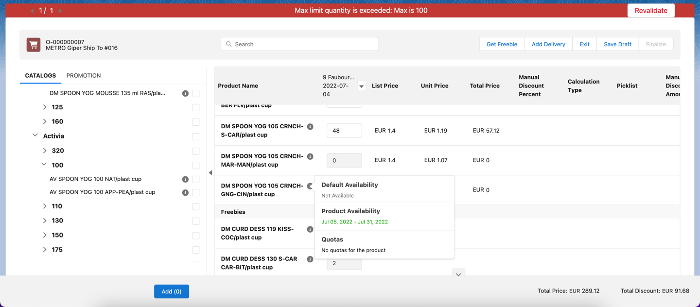 PA Products Available