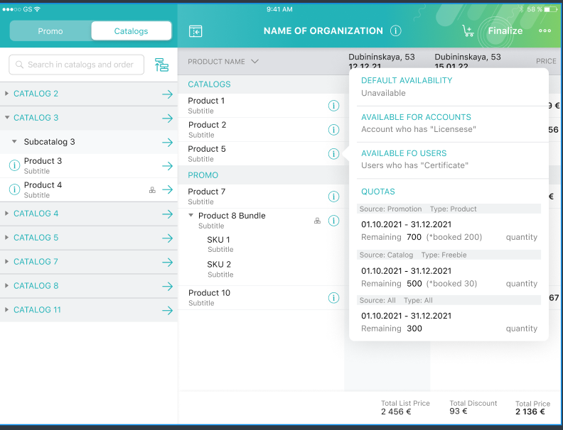 Paid Product Quota in Cart