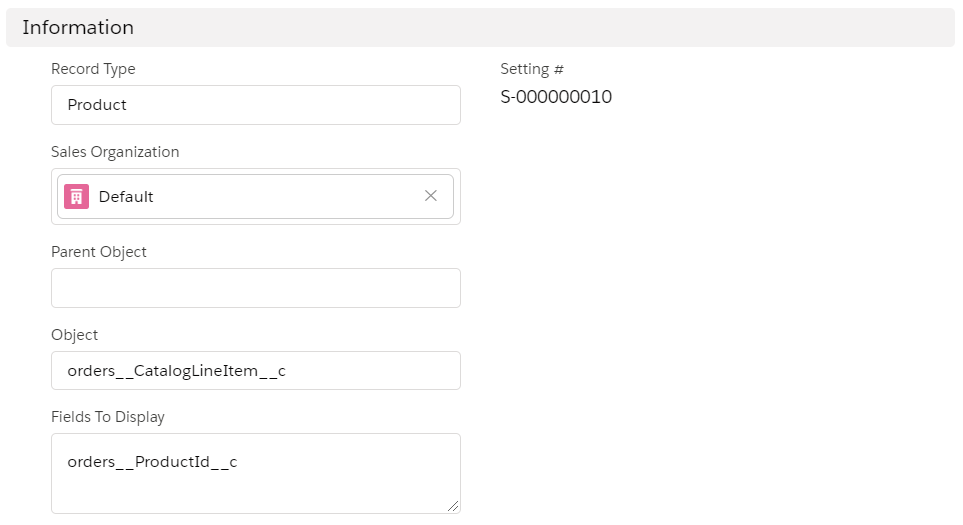catalog line item layout setting 2020 05 08