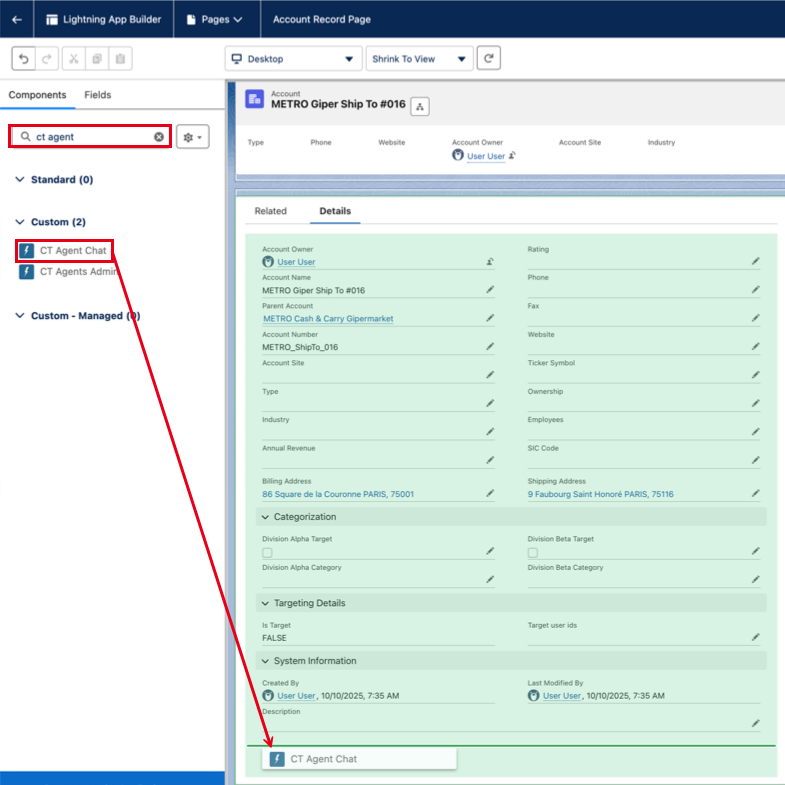 ct agent component app builder