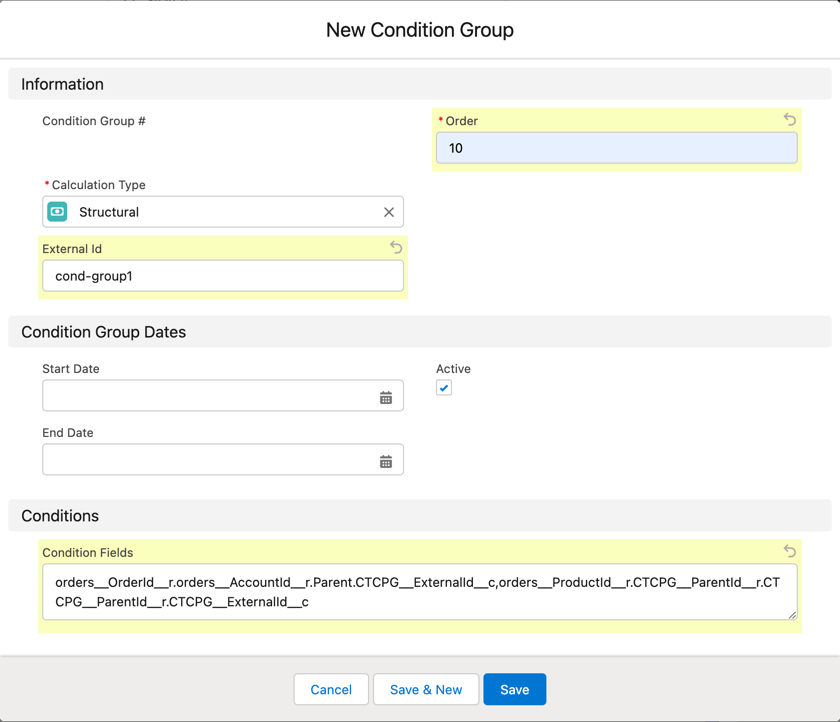 ctorders new condition group