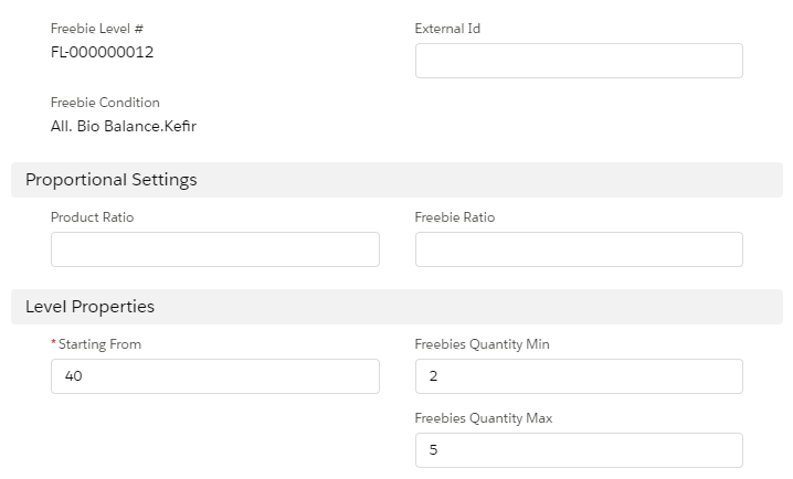 setup freebie level for promo 2020 07 21