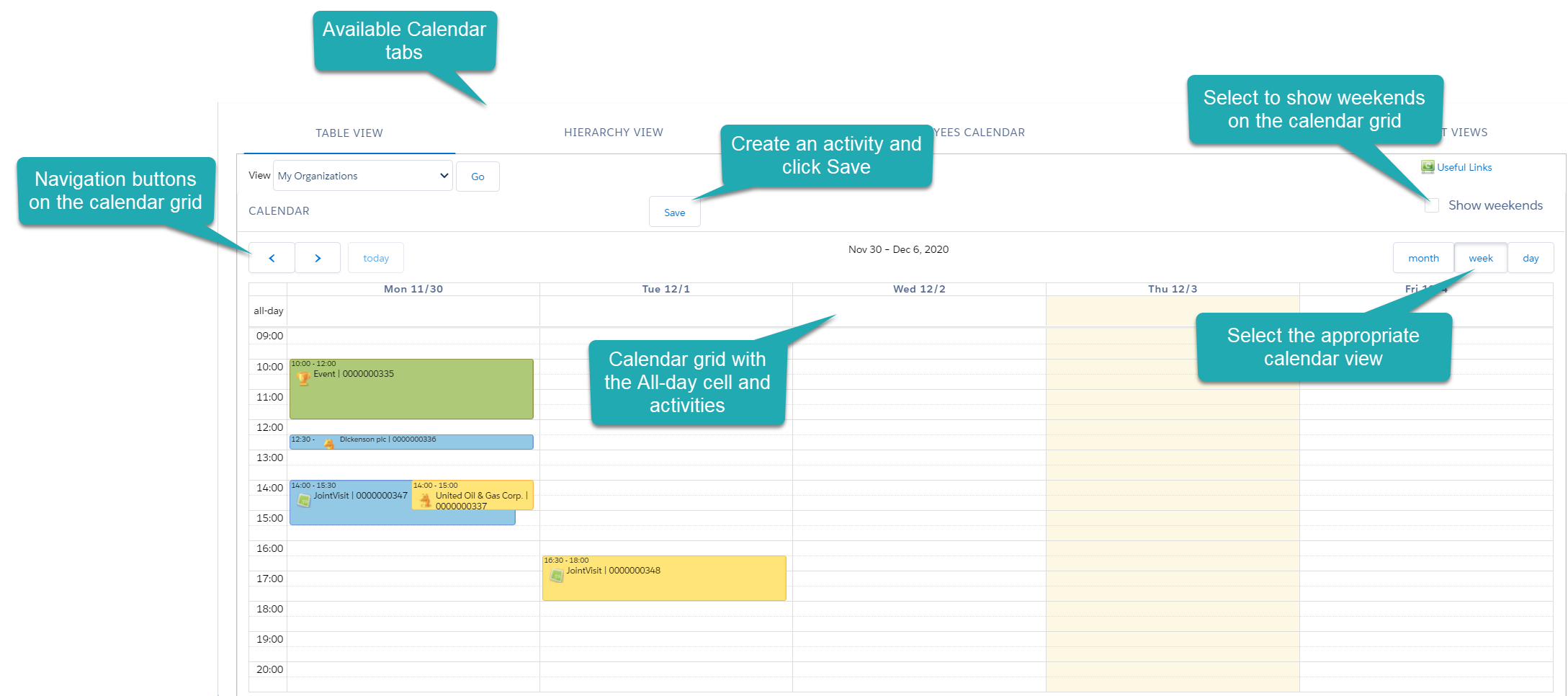 Pharma Calendar Interface