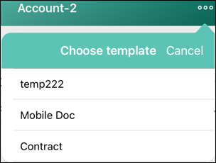 ctsign mobile choose template