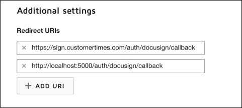 ctsign two uris docusign